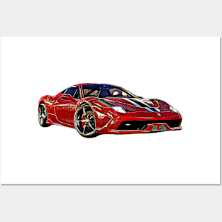 488 Pista Cartoon Posters and Art